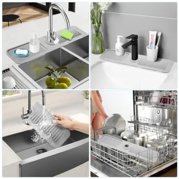 24 Inch Kitchen Sink Splash Guard for Faucet Drainage