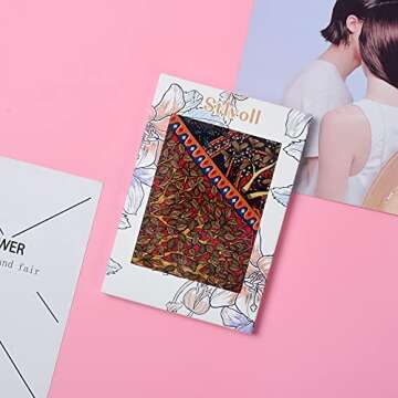 100% Silk Head Scarf for Women - 27" Hair Scarves Satin Bandanas Square for Night Sleeping with Gift Packed