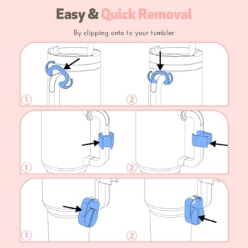 Set of 3 Accessories for Stanley 40oz Quencher H2.0 Tumbler
