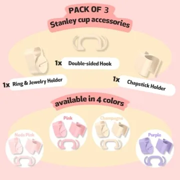 Set of 3 Accessories for Stanley 40oz Quencher H2.0 Tumbler