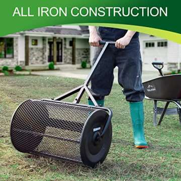Walensee Compost Spreader - Durable Metal Mesh Spreader