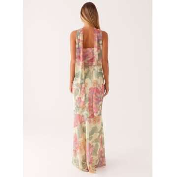Floral Tube Maxi Dress for Women - Summer Elegance