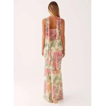 Floral Tube Maxi Dress for Women - Summer Elegance