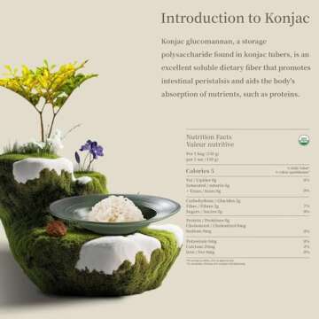 YUHO Organic Konjac Shirataki Noodles Spaghetti 8 Pack Oat Ready to Eat Noodles Vegan Gluten Free Lo...