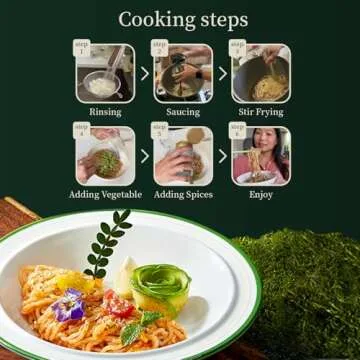 YUHO Organic Konjac Shirataki Noodles Spaghetti 8 Pack Oat Ready to Eat Noodles Vegan Gluten Free Low Carb Calorie Sugar Free Plant-Based Soy Free Paleo and Keto Friendly 53.61 Oz