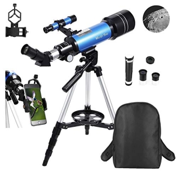 MaxUSee 70mm Refractor Telescope for Outdoor Exploration
