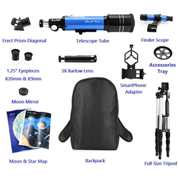 MaxUSee 70mm Refractor Telescope for Outdoor Exploration