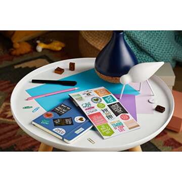 me & my BIG ideas Life Quotes Stickers - The Happy Planner Scrapbooking Supplies - Multi-Color & Gold Foil - Great for Projects, Scrapbooks & Albums - 5 Sheets, 80 Stickers Total