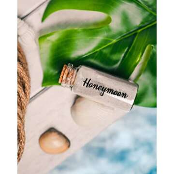 TUSCANY AVENUE Wedding and Honeymoon Sand Keepsake Jar For Happy Couple Memorable & Romantic Travel Gift Ideas For Bride or Newlywed Couple, Wedding Registry, Perfect Engagement and Unique Bridal