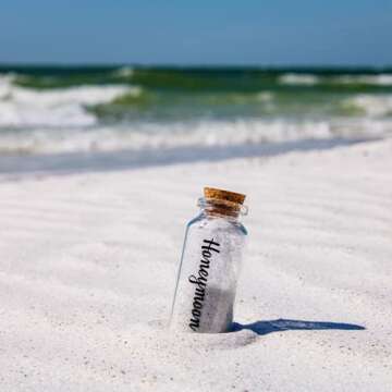 TUSCANY AVENUE Wedding and Honeymoon Sand Keepsake Jar For Happy Couple Memorable & Romantic Travel Gift Ideas For Bride or Newlywed Couple, Wedding Registry, Perfect Engagement and Unique Bridal