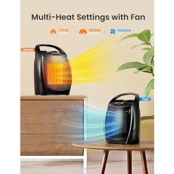 Electactic Portable Ceramic Space Heater - Safe & Efficient Heat