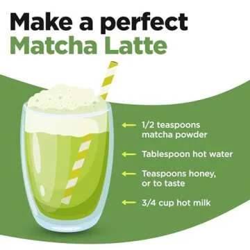 uVernal Organic Matcha Green Tea Powder - 100% Pure Matcha for Smoothies Latte and Baking Easy to Mix - 4oz Kosher Pareve