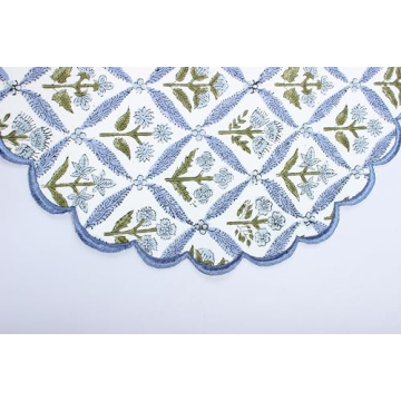Ridhi Bo-ho Round Placemats - Stylish Cotton Set of 4
