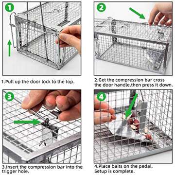 Kensizer Humane Rat Trap - Effective Rodent Control Solution