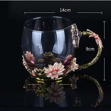 Bestbling Handmade Enamel Cup - Elegant Design & Functionality