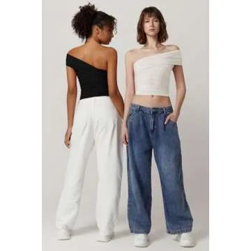 QINSEN One Shoulder Top for Women - Elegant & Comfy