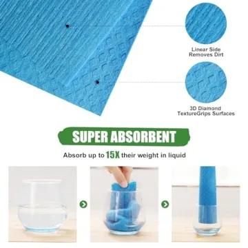 Eco-Friendly Homaxy Swedish Dishcloths 10 Pack