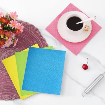 Eco-Friendly Homaxy Swedish Dishcloths 10 Pack
