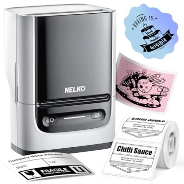 Nelko PM220 Compact Bluetooth Label Maker - Portable Thermal Printer for All Your Labeling Needs