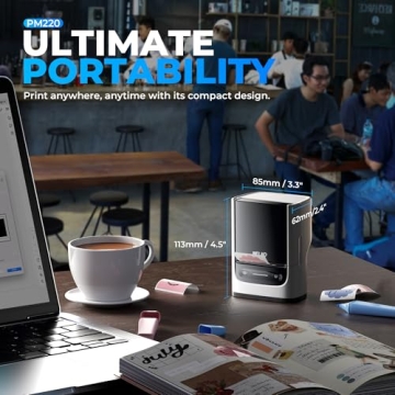 Compact Nelko PM220 Bluetooth Label Maker for Easy Organizing