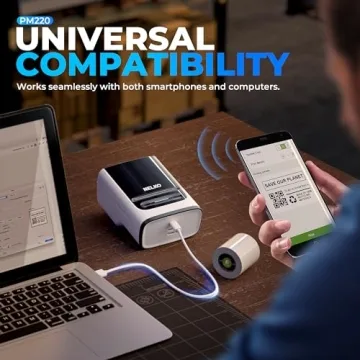 Compact Nelko PM220 Bluetooth Label Maker for Easy Organizing