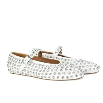 Elegant MICIFA Rhinestone Ballet Flats for Women