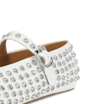 Elegant MICIFA Rhinestone Ballet Flats for Women