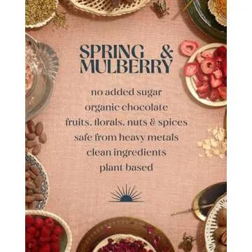 Spring & Mulberry Dark Chocolate Bars – Healthy Dark Chocolate, Date-Sweetened, Perfect for Valentine’s Day Gift Giving - Mixed Berry 3 Pack
