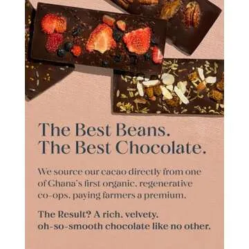 Spring & Mulberry Dark Chocolate Bars – Healthy Dark Chocolate, Date-Sweetened, Perfect for Valentine’s Day Gift Giving - Mixed Berry 3 Pack