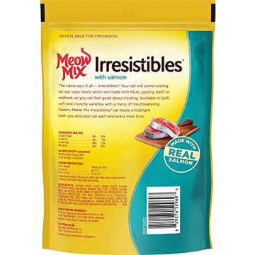 Meow Mix Irresistibles Soft Salmon Cat Treats, 15 Ounce