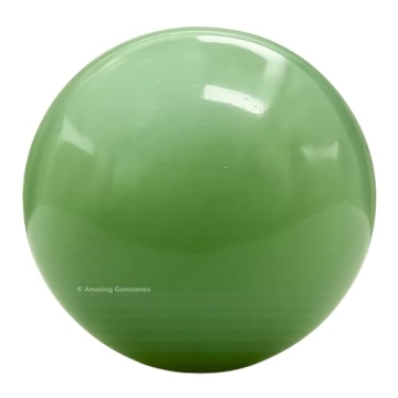 Amazing Gemstone Green Aventurine Crystal Ball with Stand - 1.5 Inches Crystal Sphere Meditation Bal...