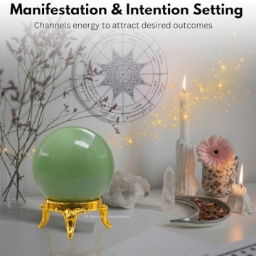 1.5 Inches Green Aventurine Crystal Ball with Stand
