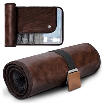 Men's Chic Brown Toiletry Bag for Travel Essentials