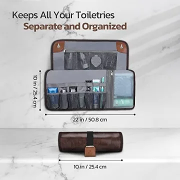 Men's Chic Brown Toiletry Bag for Travel Essentials
