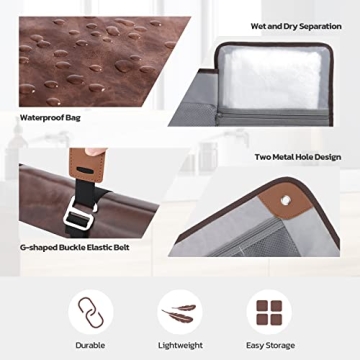 Men's Chic Brown Toiletry Bag for Travel Essentials