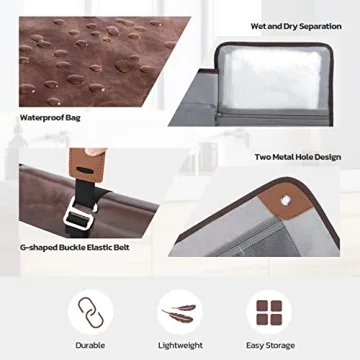 Men's Chic Brown Toiletry Bag for Travel Essentials