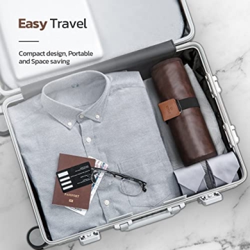 Men's Chic Brown Toiletry Bag for Travel Essentials