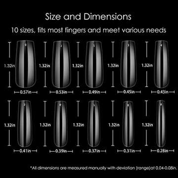 Wellquinn Square Nail Tips for Stunning Press On Nails