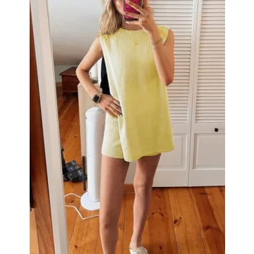 Chic Summer Sweater & Shorts Set for Women – BQDCQB