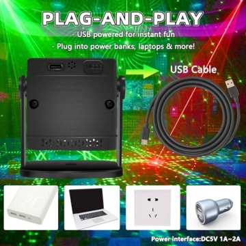 Portable Party Lights - Sound Activated Disco Ball Effects