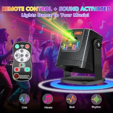 Portable Party Lights - Sound Activated Disco Ball Effects