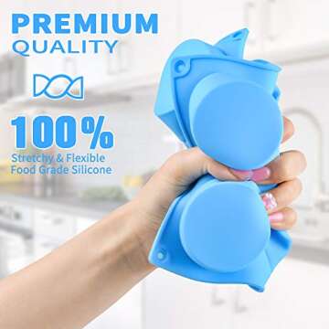 Cake Puck Mold Set, Silicone Cookie Molds Round Cylinder Chocolate Covered Mold (2, Multi)