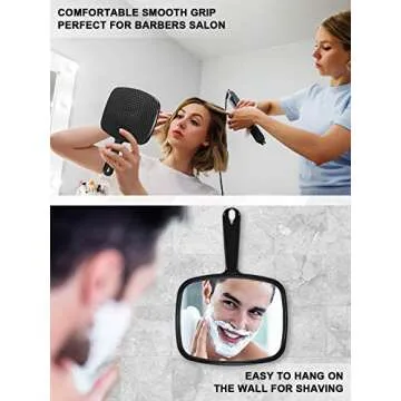 MIRRORNOVA Handheld Grooming Mirror for Salon Use