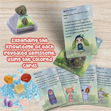 Gem Mining Kit - Fun Rock Collection for Kids Discovery