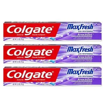 Colgate Max Fresh Knockout Gel Toothpaste Pack of 3