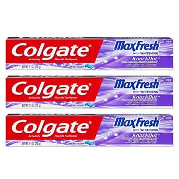 Colgate Max Fresh Knockout Gel Toothpaste Pack of 3