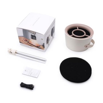 Portable Range Hood, Kitchen Exhaust Fan, Desktop Range Hood for Cooking, Detachable Mini Extractor Hood with 3 Speed, 5 Changeable Filter, Strong Suction for Indoor BBQ, Hot Pot