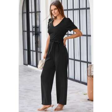 Stylish BLENCOT Black Jumpsuit for Women - Versatile & Elegant