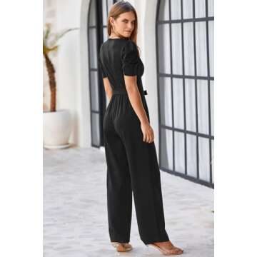 Stylish BLENCOT Black Jumpsuit for Women - Versatile & Elegant