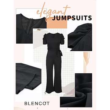 Stylish BLENCOT Black Jumpsuit for Women - Versatile & Elegant